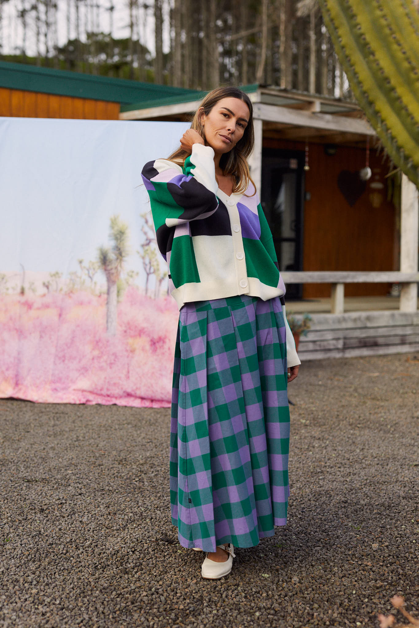 Cheerfully Skirt - Grape Malachite