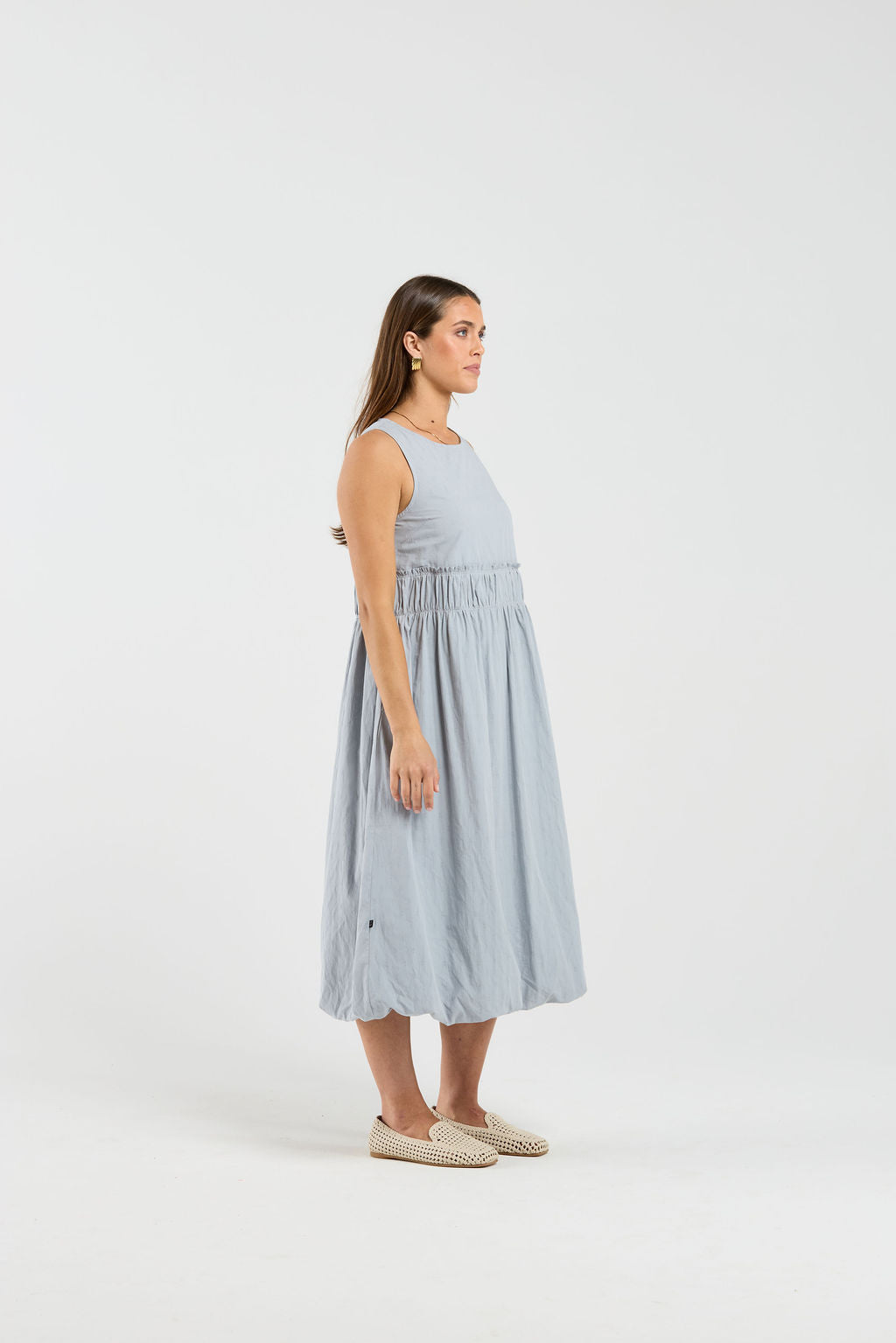 Tallulah Dress - Stonewash