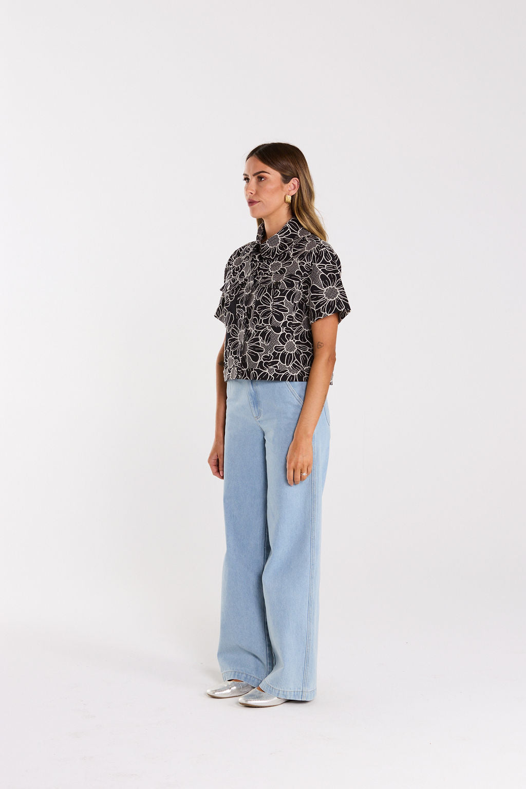 Zephrya Top - Black Daisy