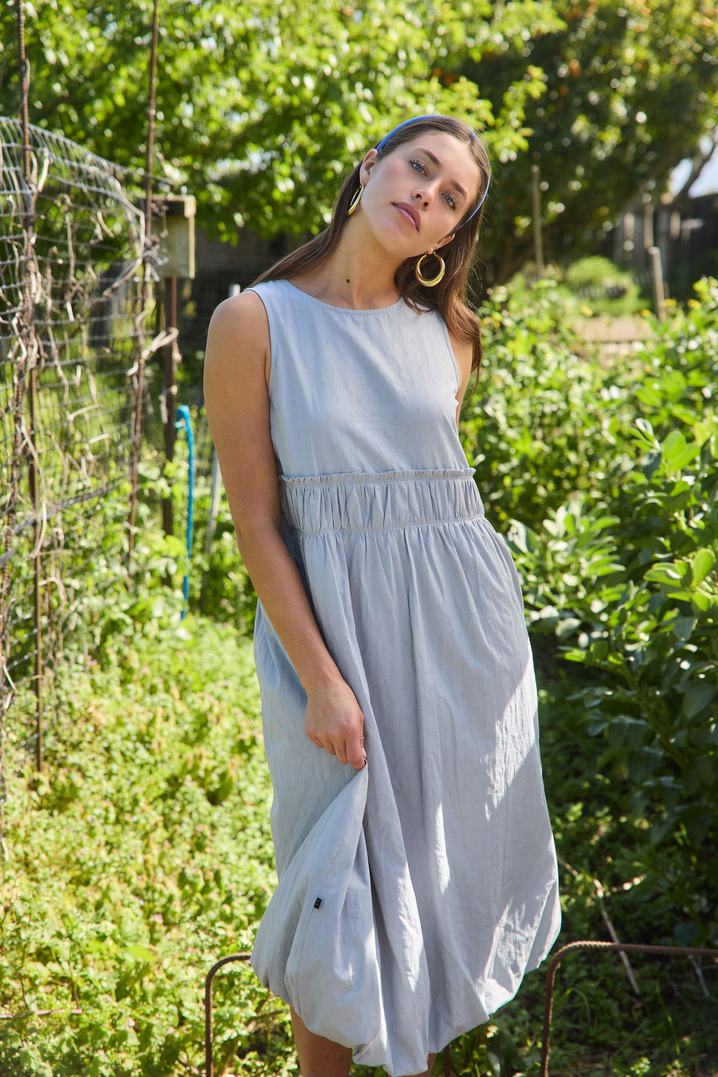 Tallulah Dress - Stonewash