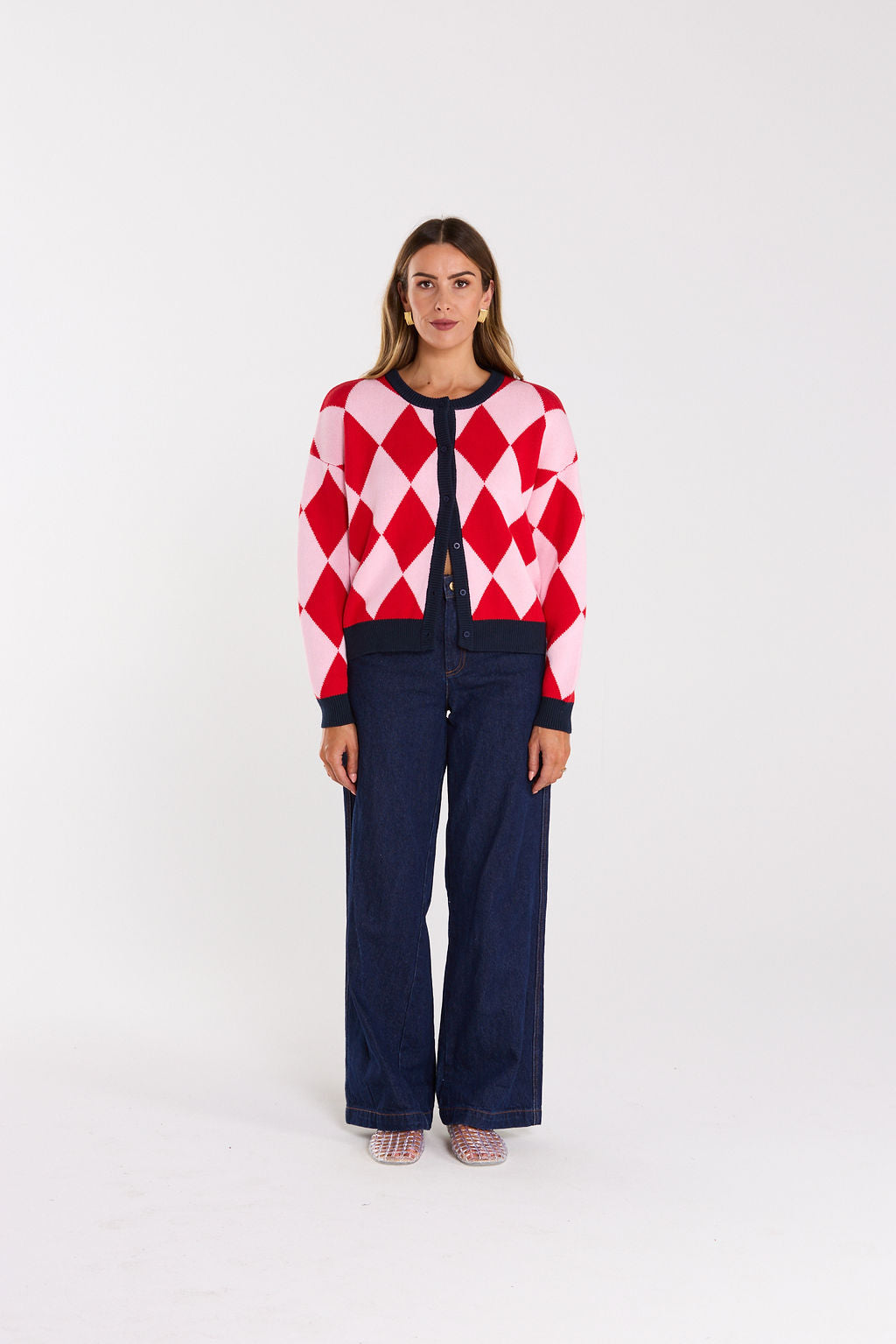 Gemma Cardigan - Cherry Milkshake