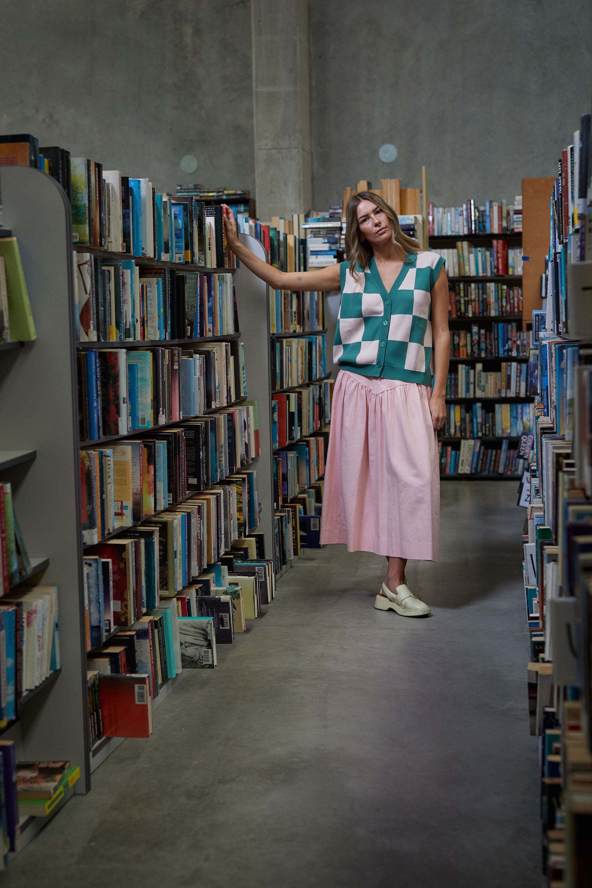 Rosa Vest - Emerald Blush