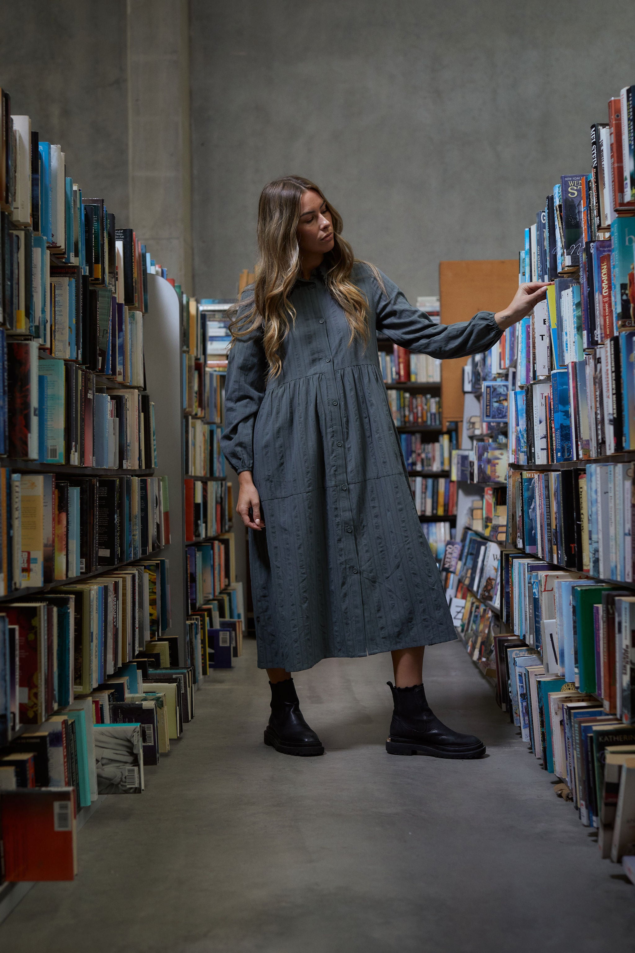 Aliya Dress - Shadewood