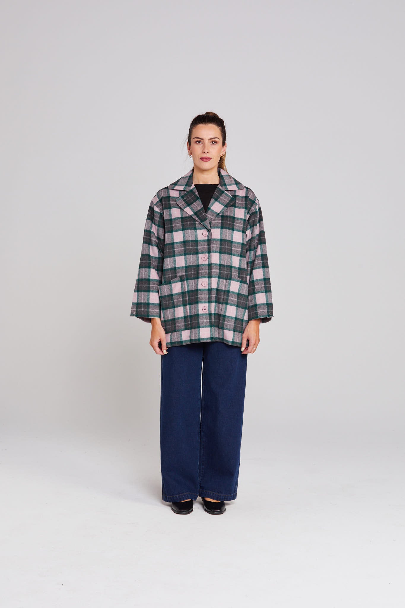 Tillie Coat - Emerald Blush