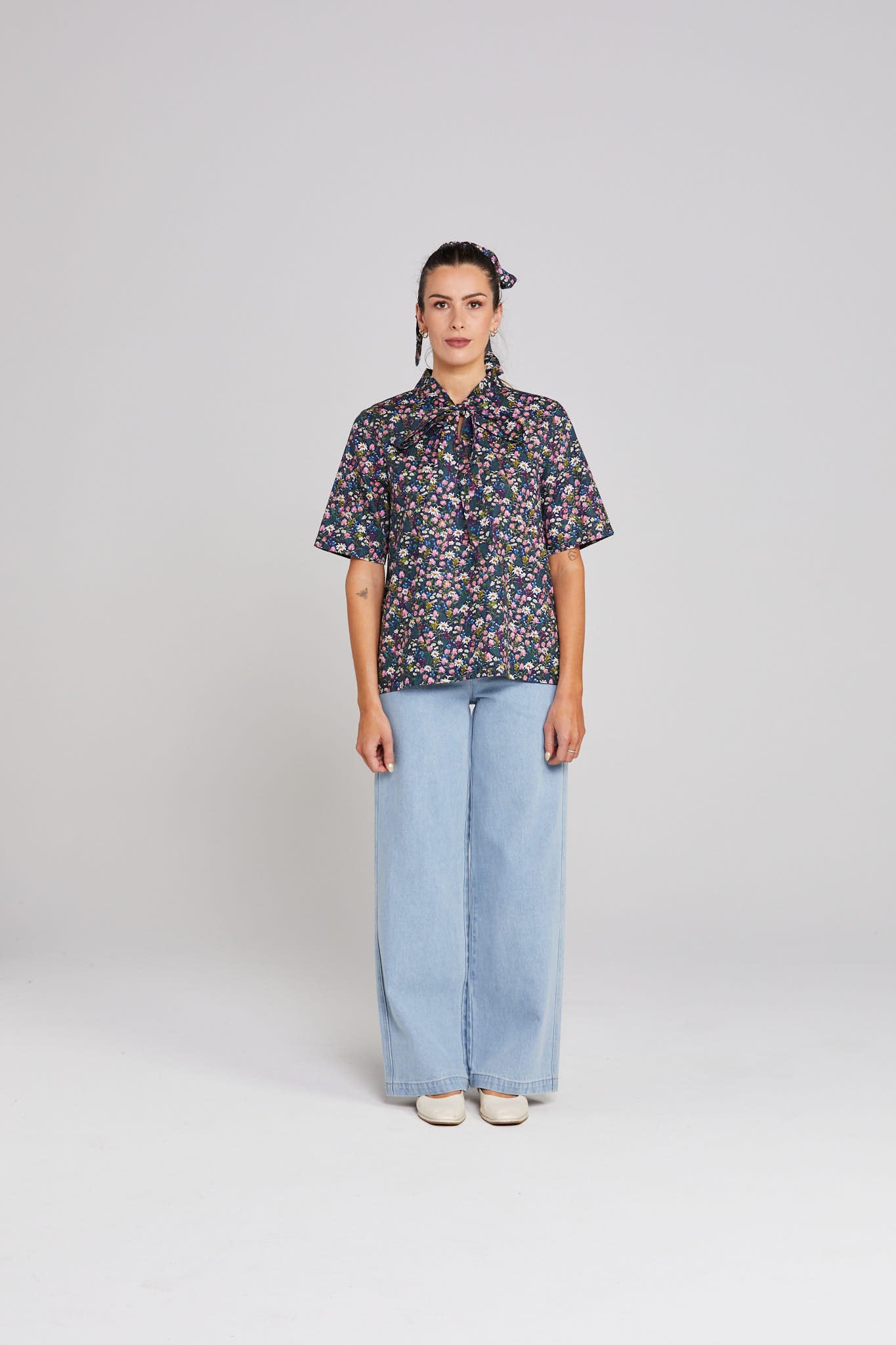 Nightcap Top - Midnight Garden