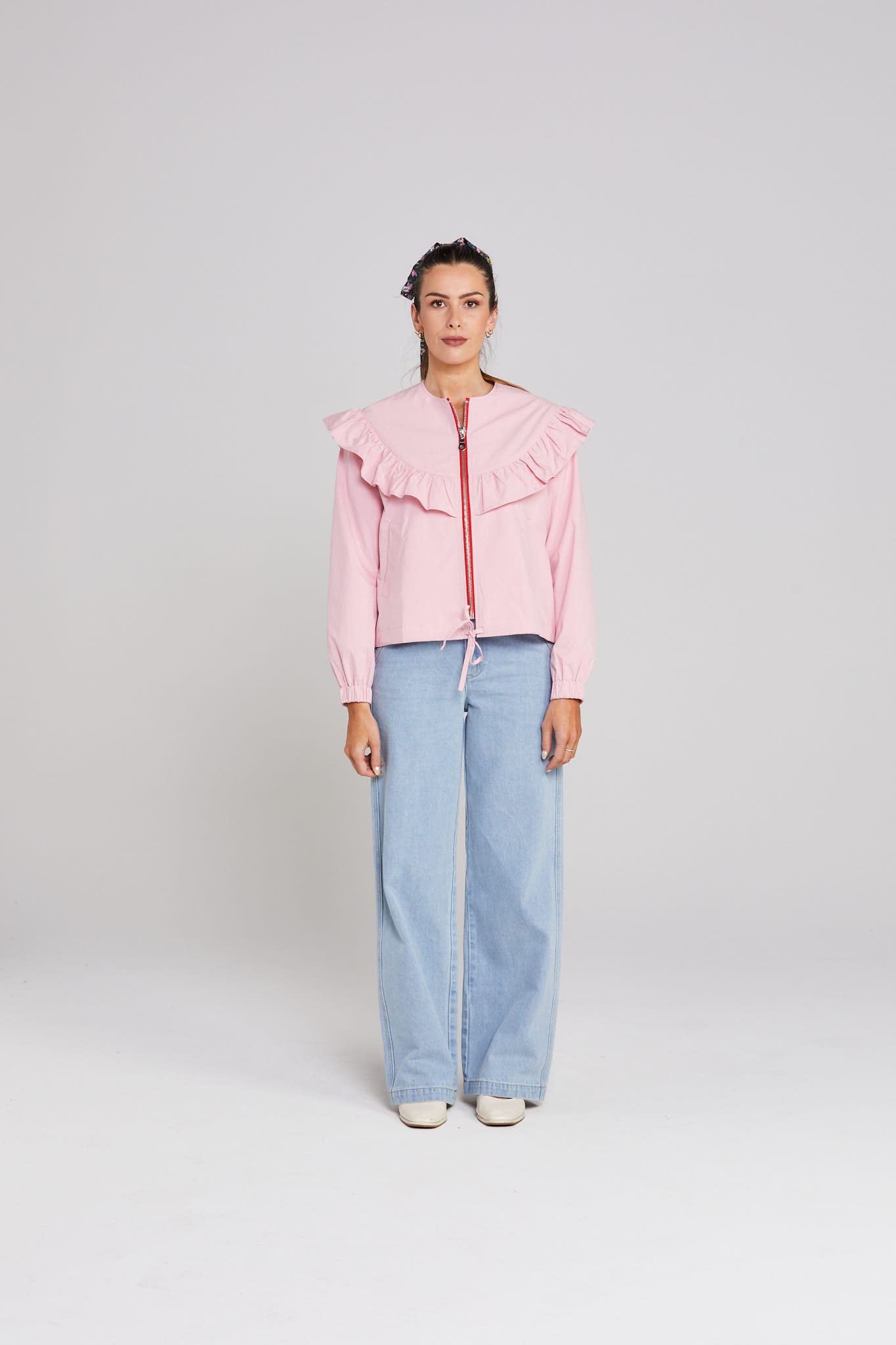 Flounce Jacket - Soft Pink