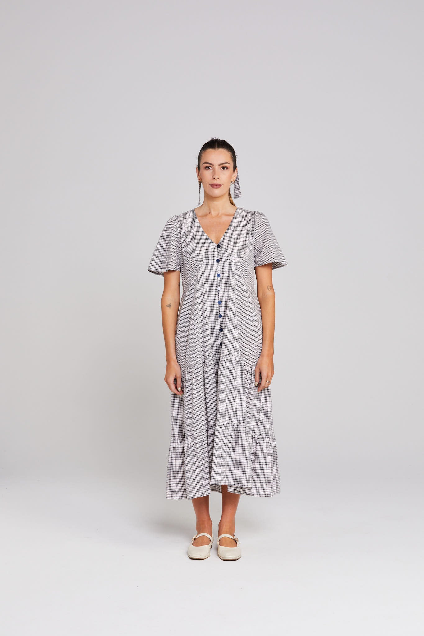 Happy Days Dress - Midnight Checkers