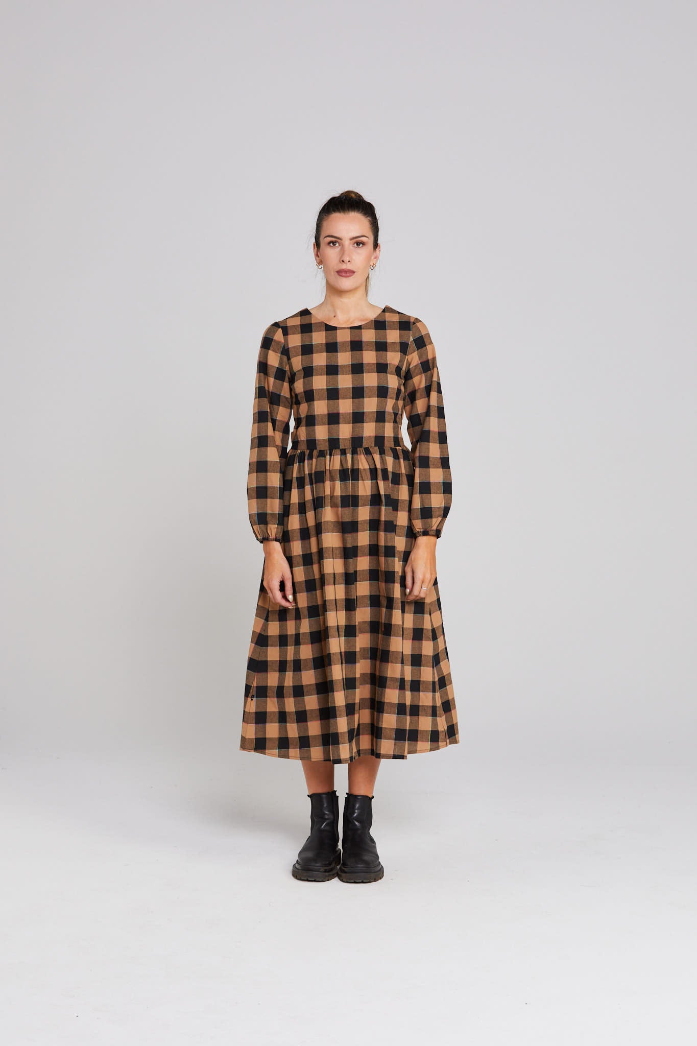 Pippo Dress - Cocoa Check