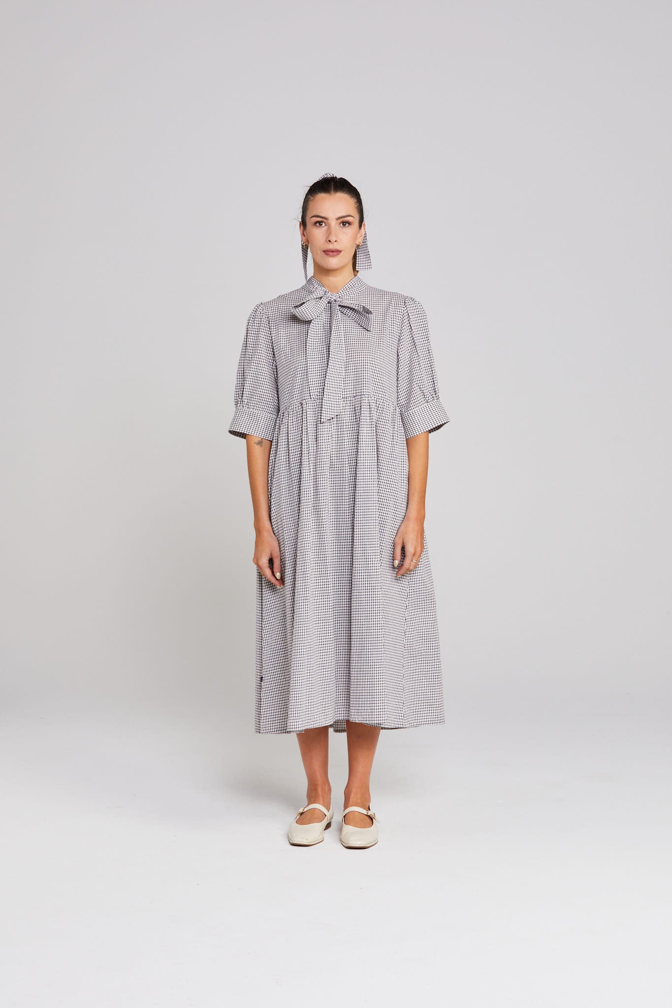 Nightfall Dress - Midnight Checkers