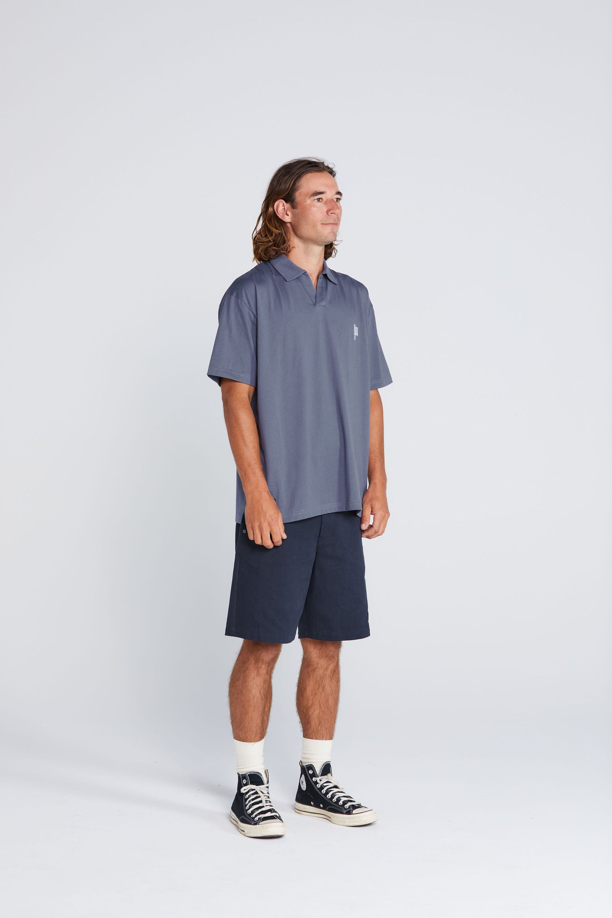 Stride Tee - Slate Blue Thing
