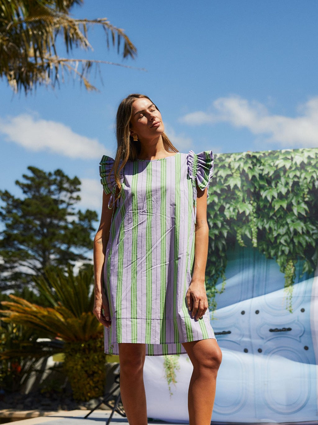 Tiesy Dress - Royal Fern