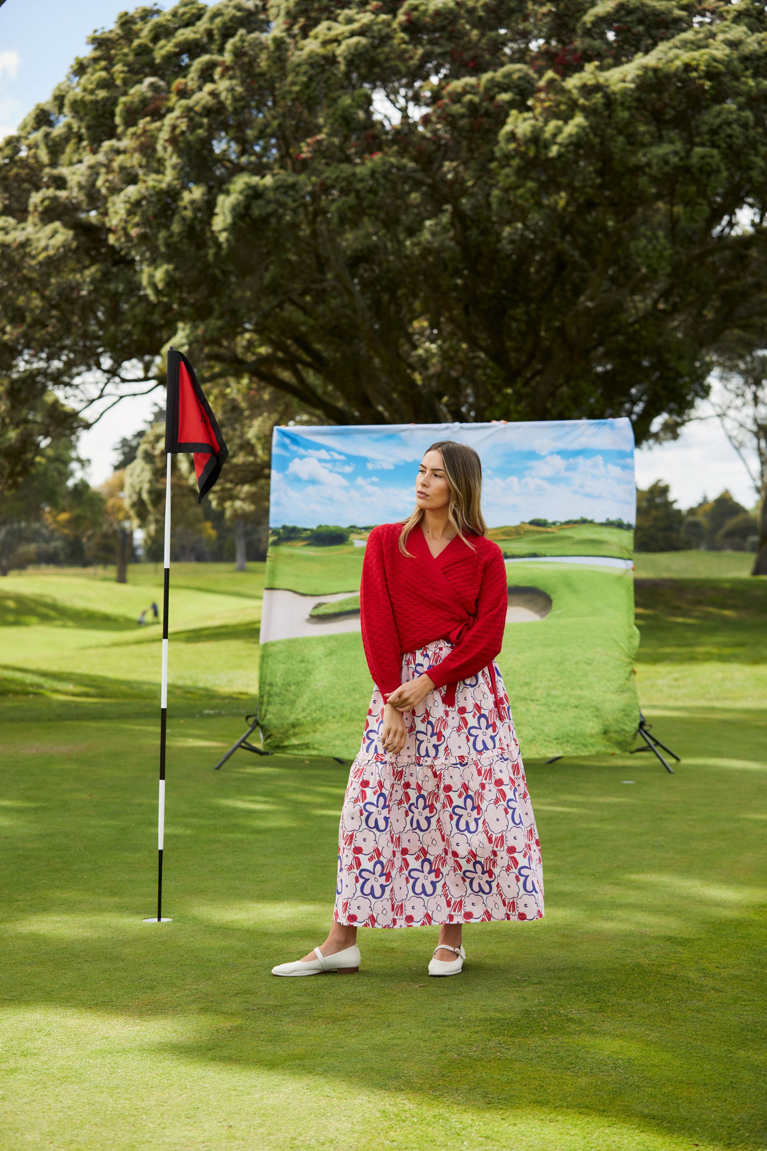 Wrapt Cardigan - Sizzling Scarlet