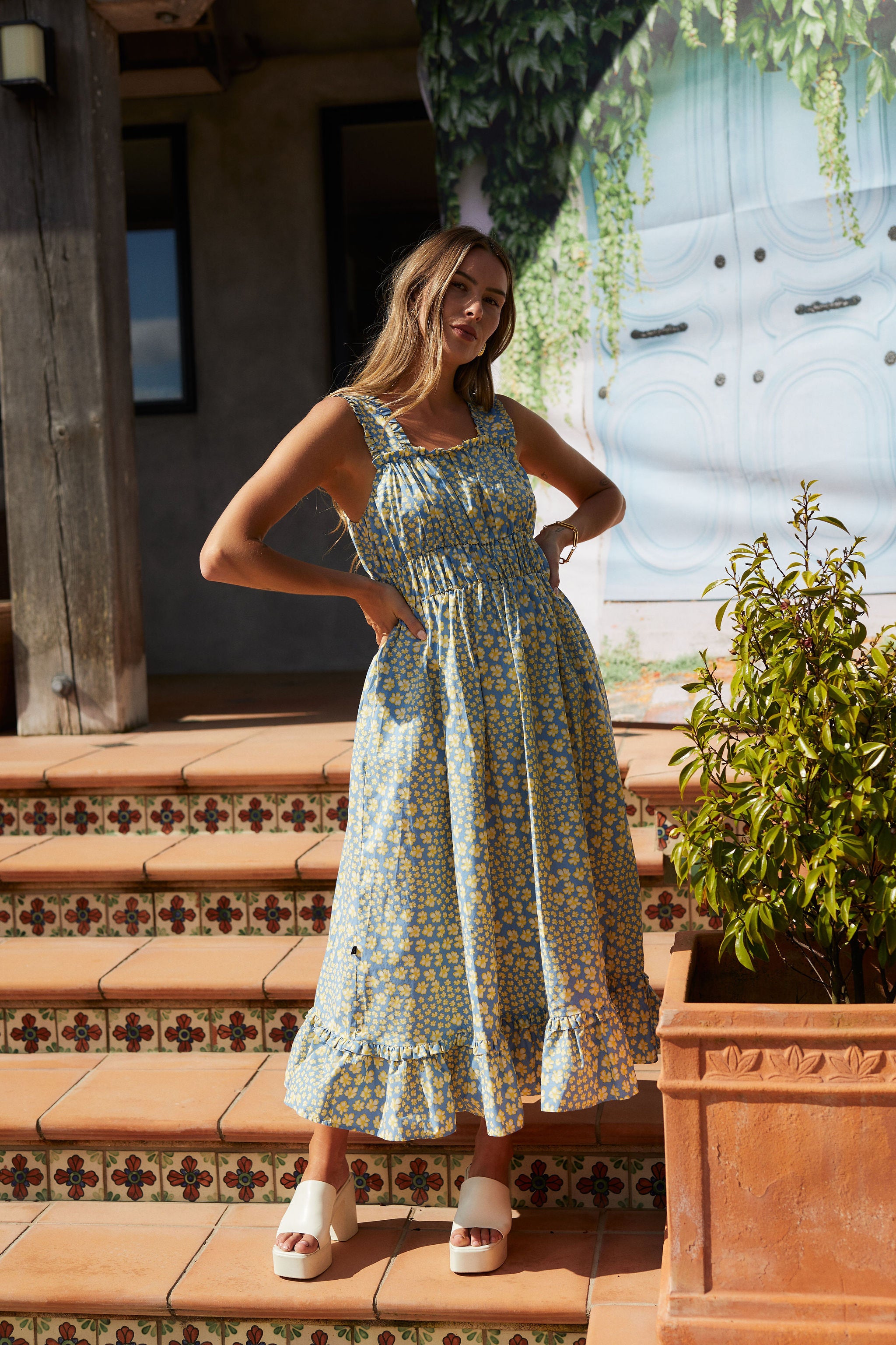 Laramie Dress - Sky Garden