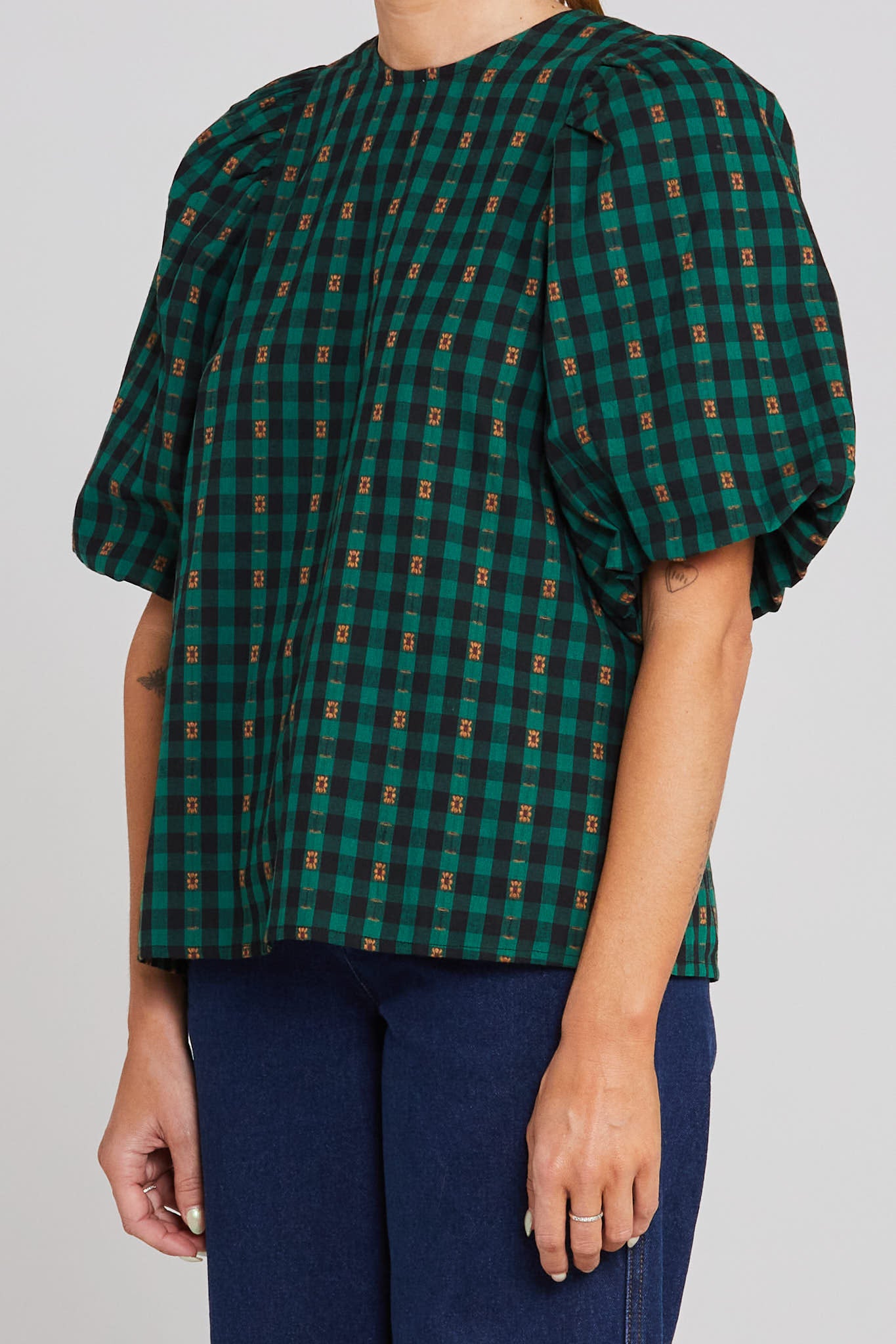 Lucie Top - Petal Plaid