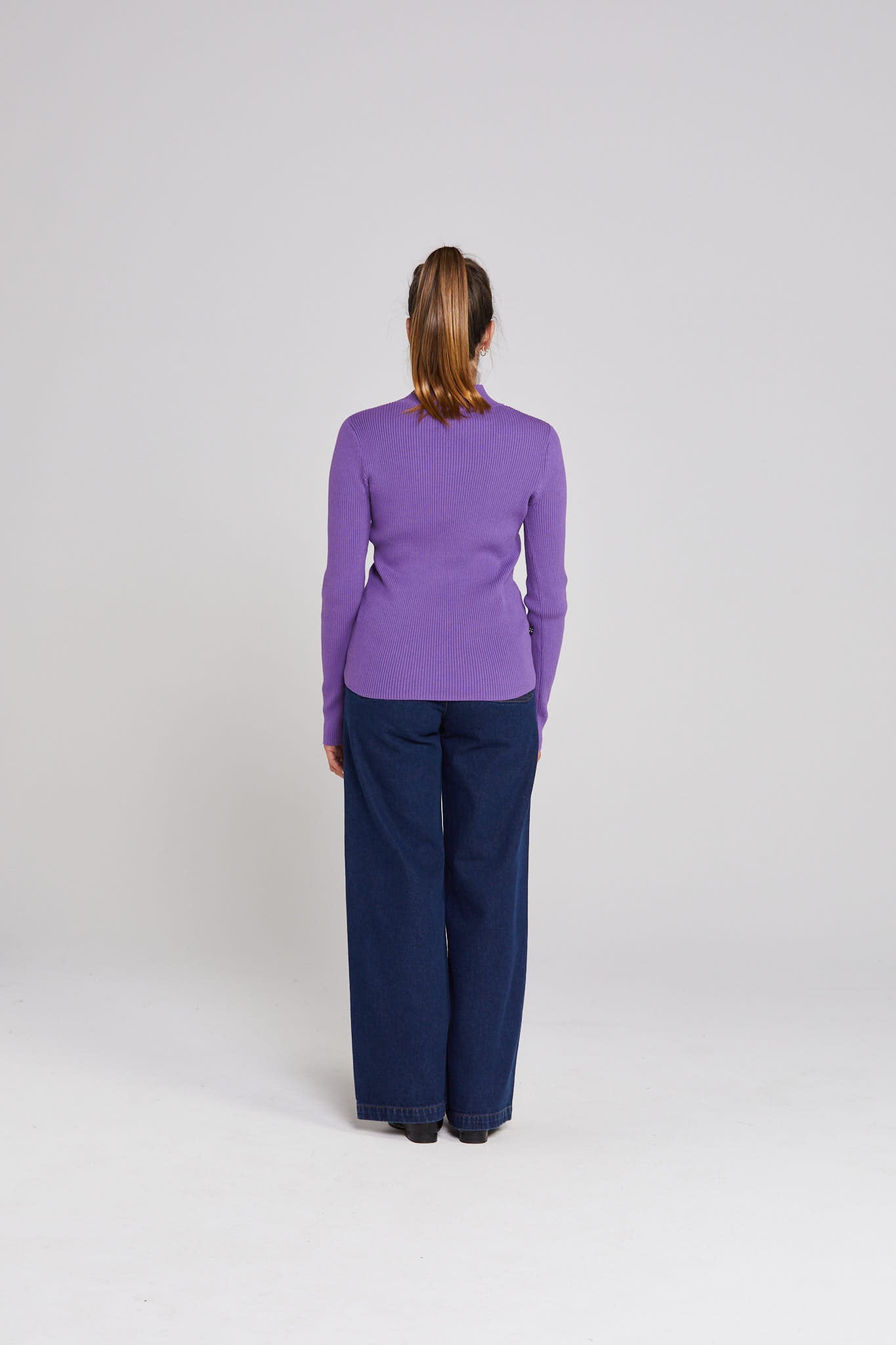 Mock Neck Longsleeve - Berry