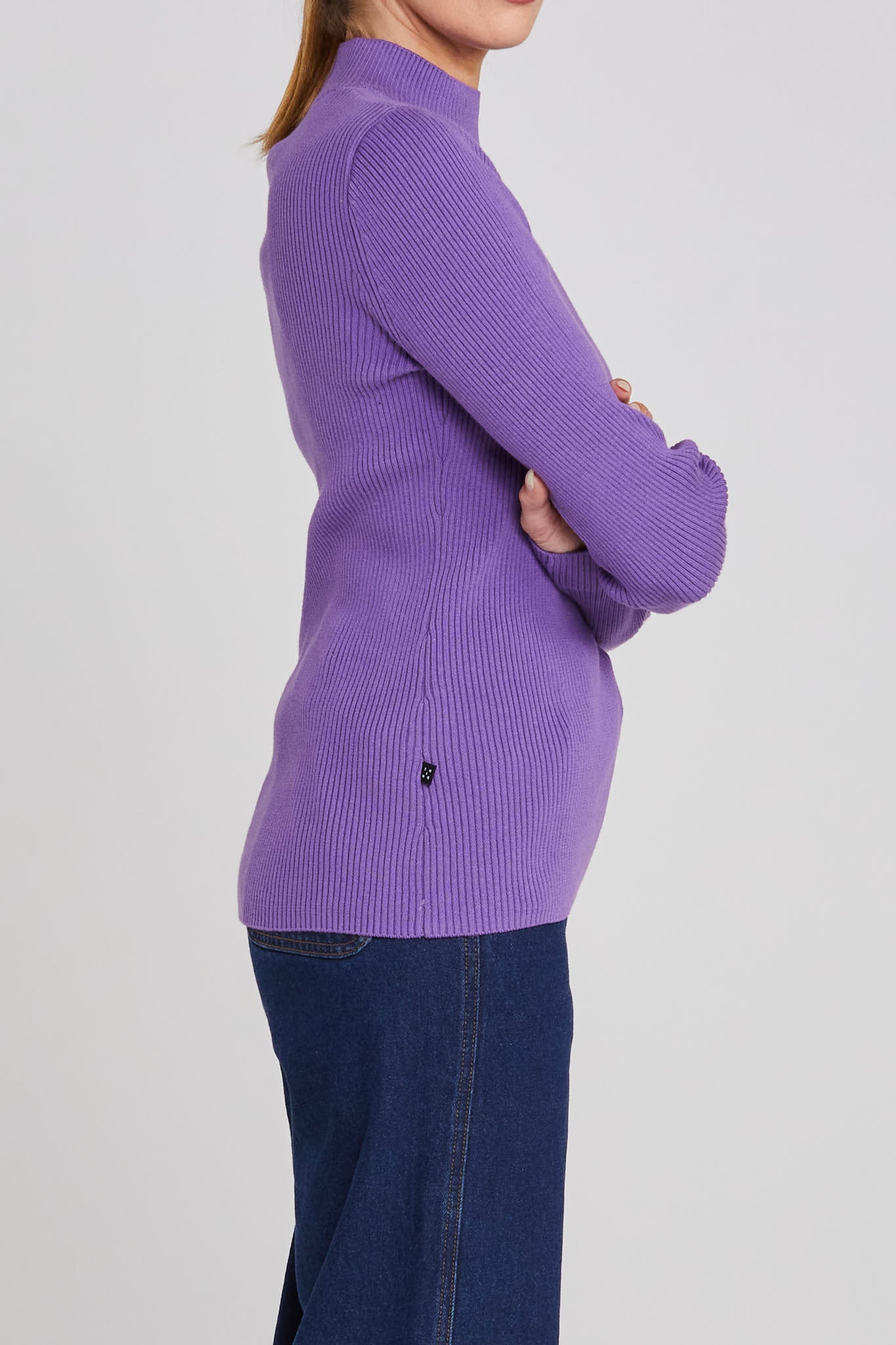 Mock Neck Longsleeve - Berry