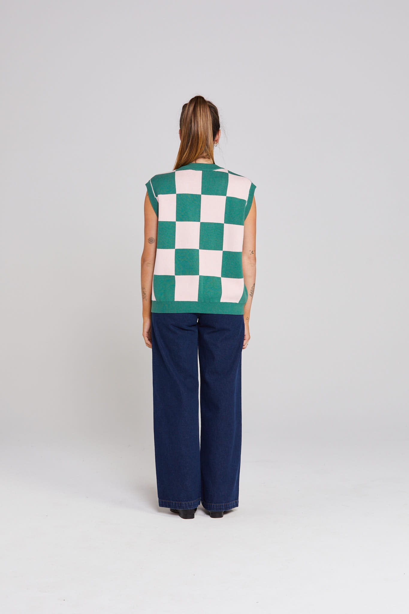 Rosa Vest - Emerald Blush