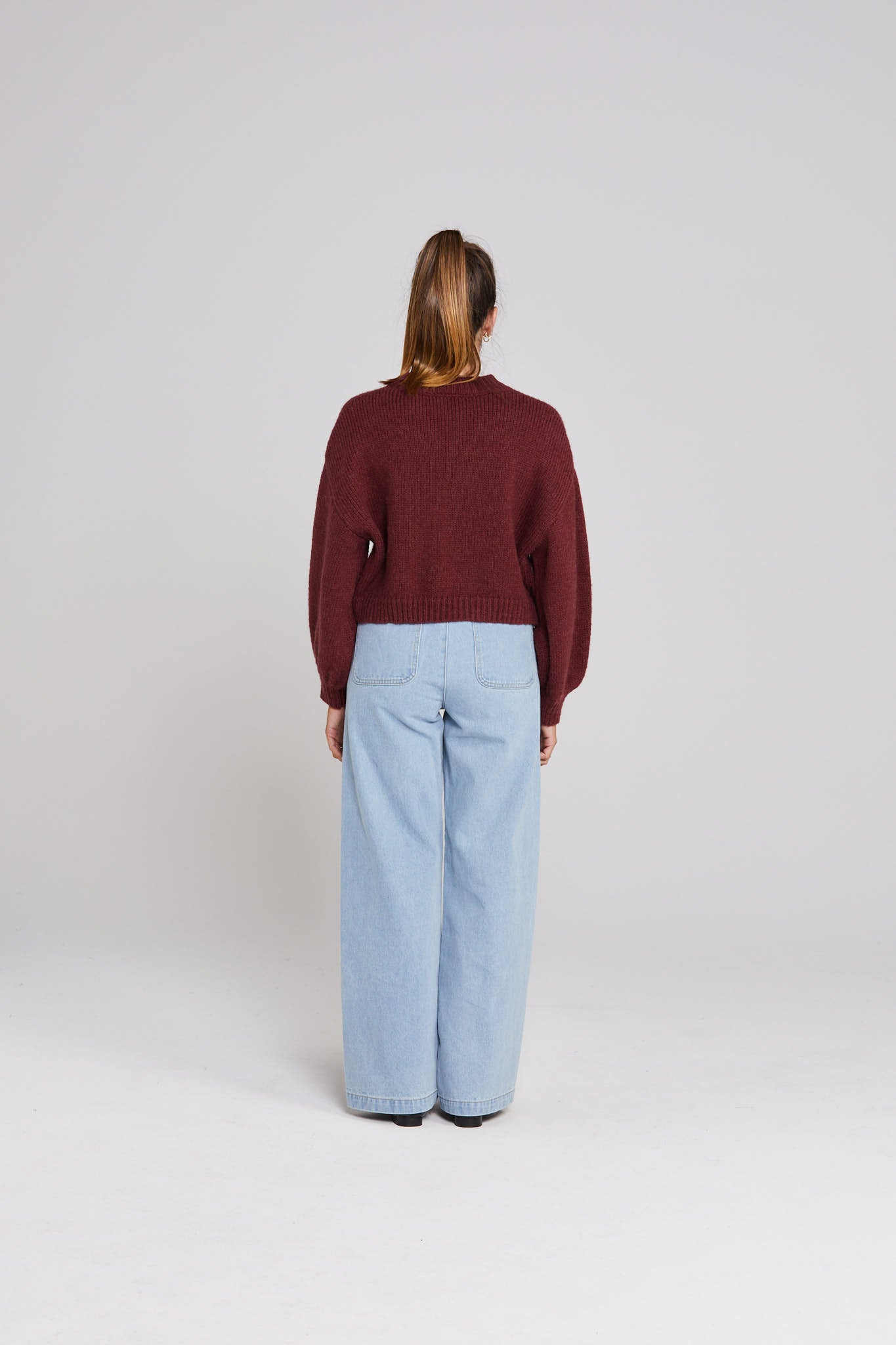 Huddle Cardigan - Winter Rouge