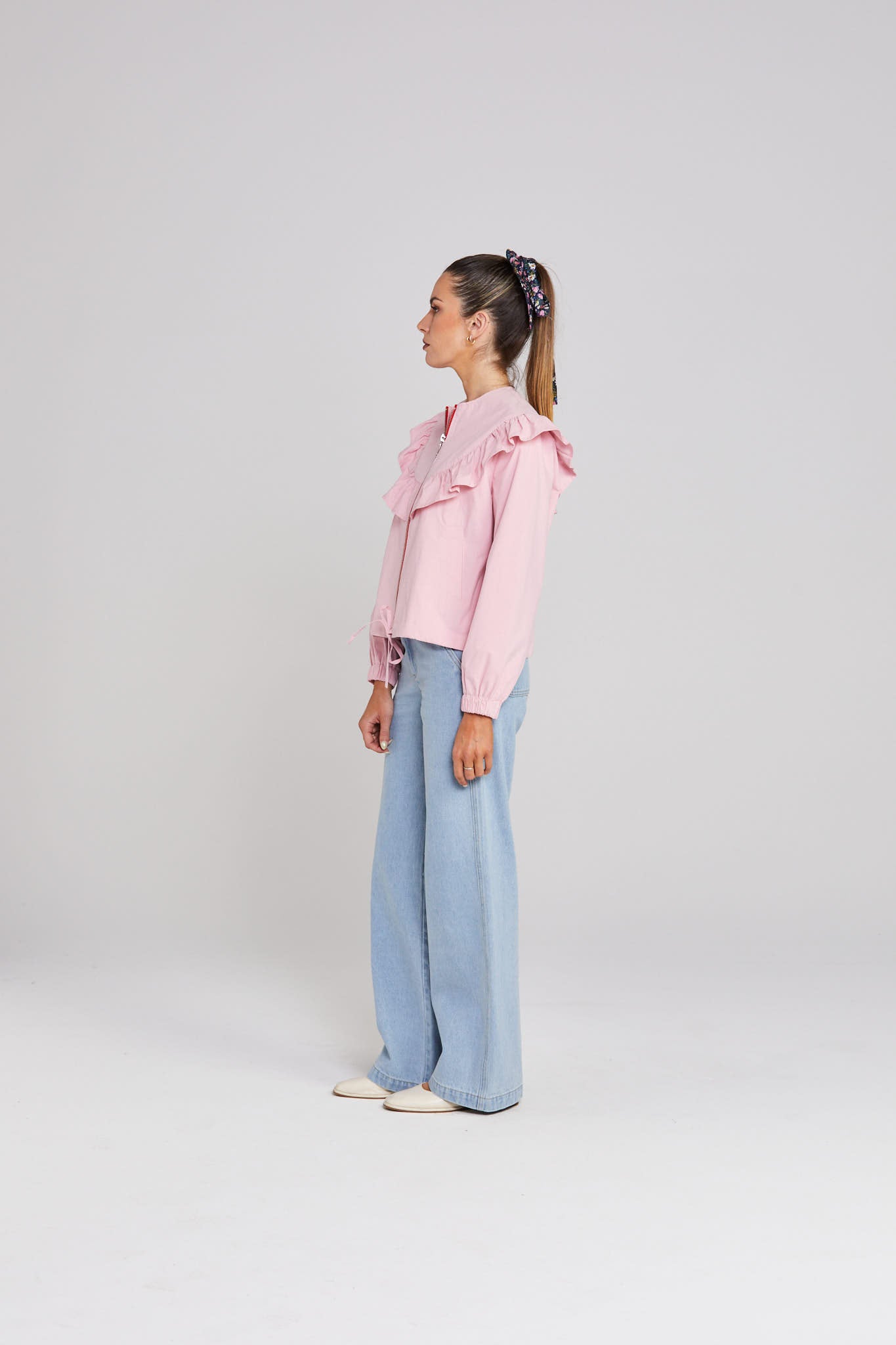 Flounce Jacket - Soft Pink