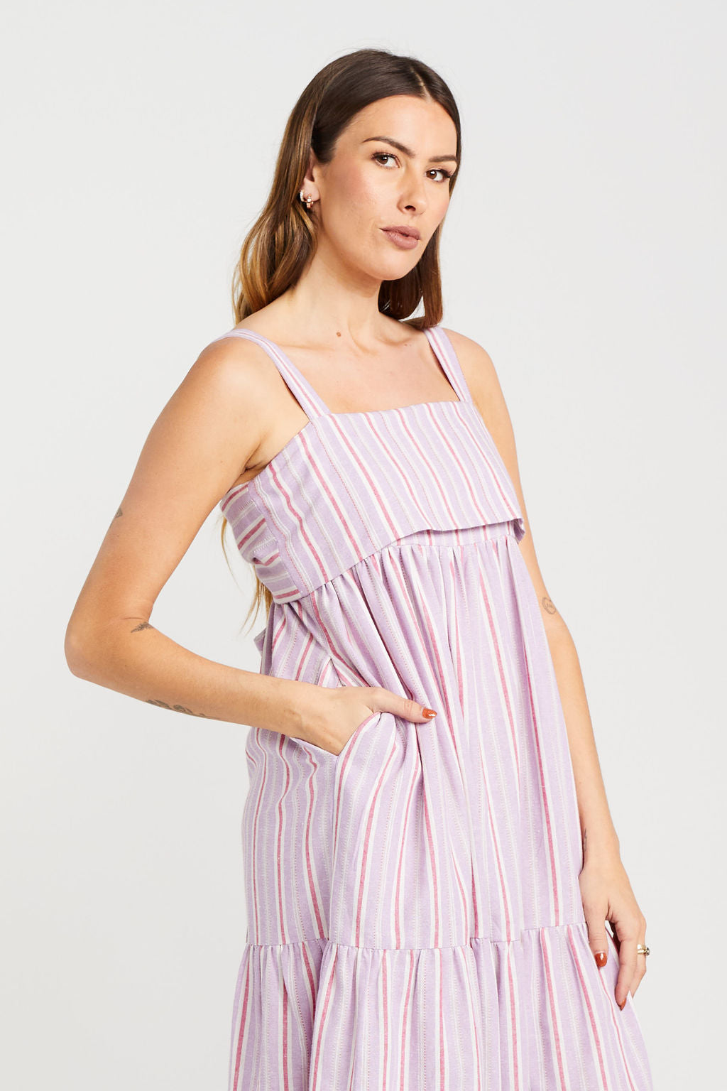 Zigger Dress - Lilac Fuchsia