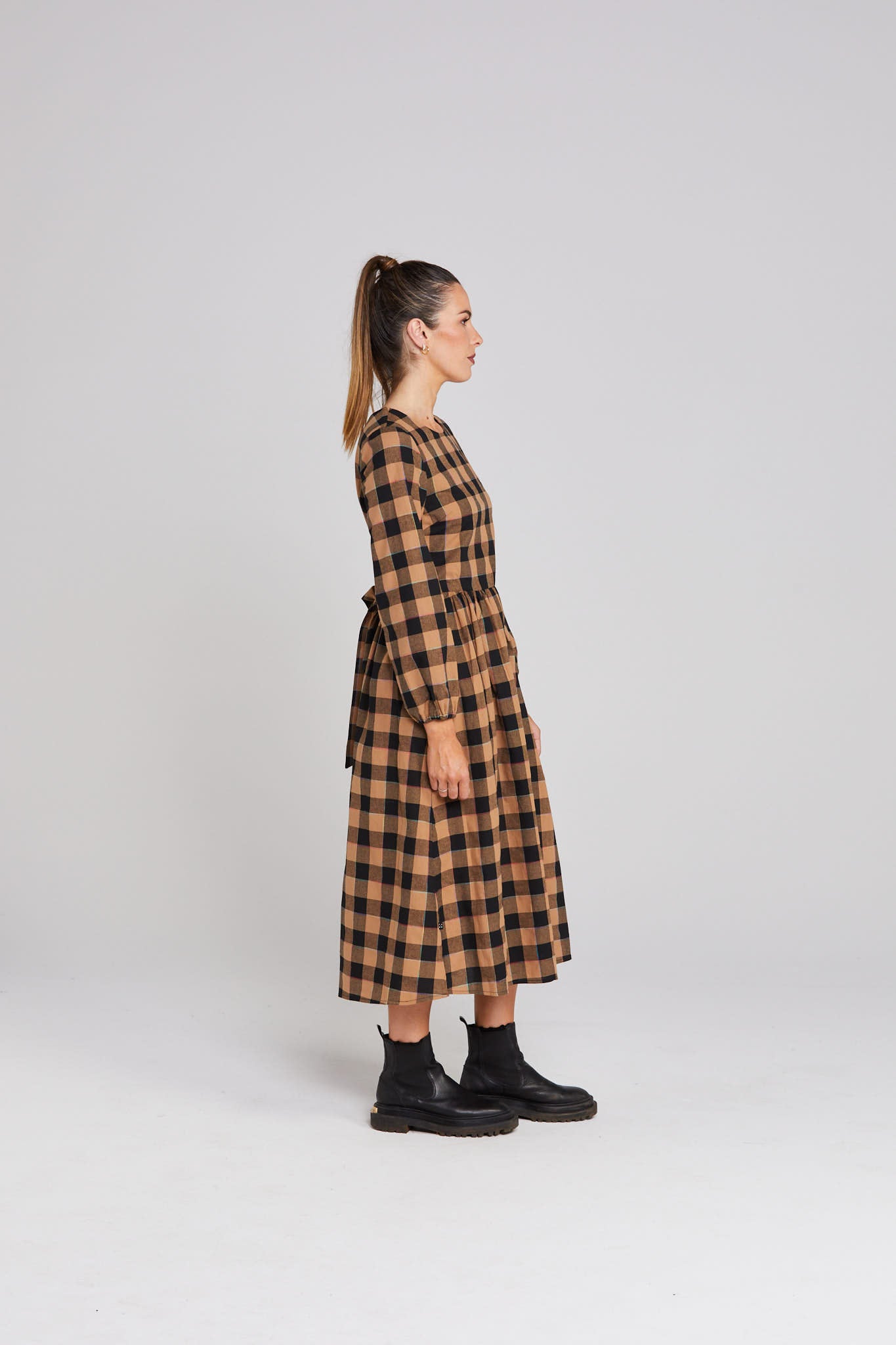 Pippo Dress - Cocoa Check