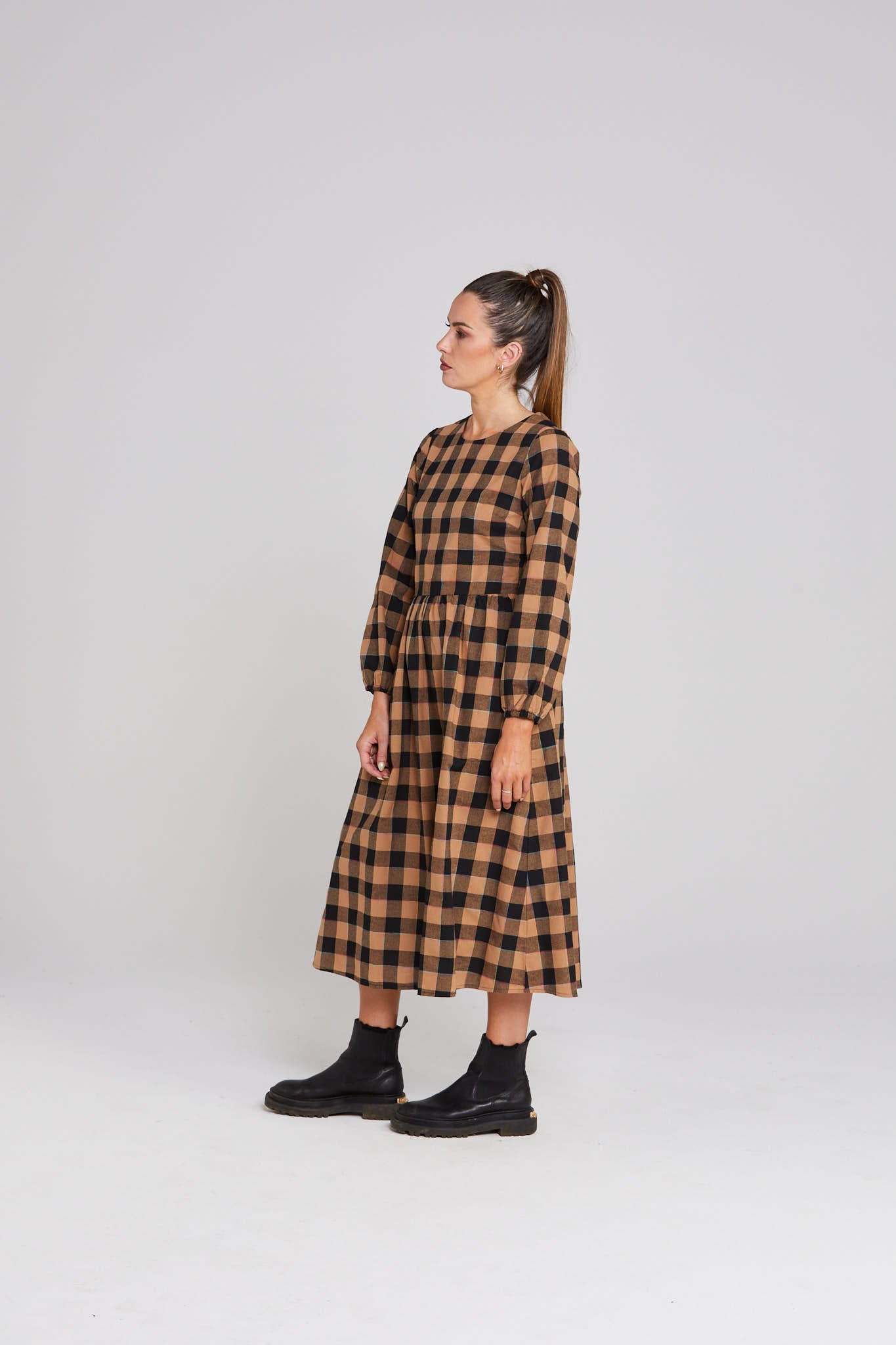 Pippo Dress - Cocoa Check