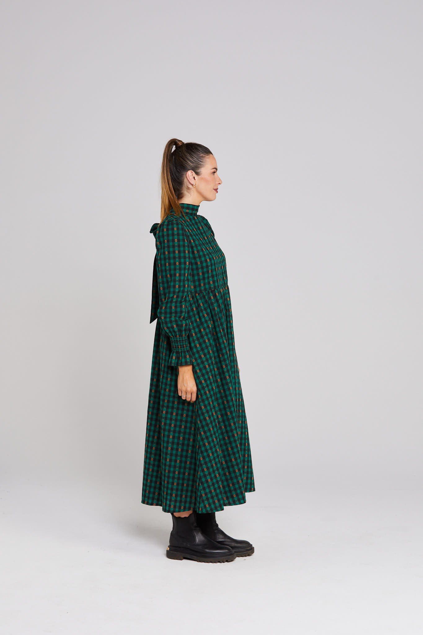 Joyful Dress - Petal Plaid