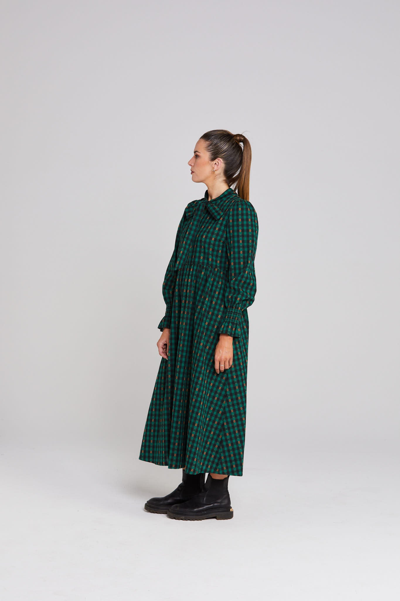 Joyful Dress - Petal Plaid