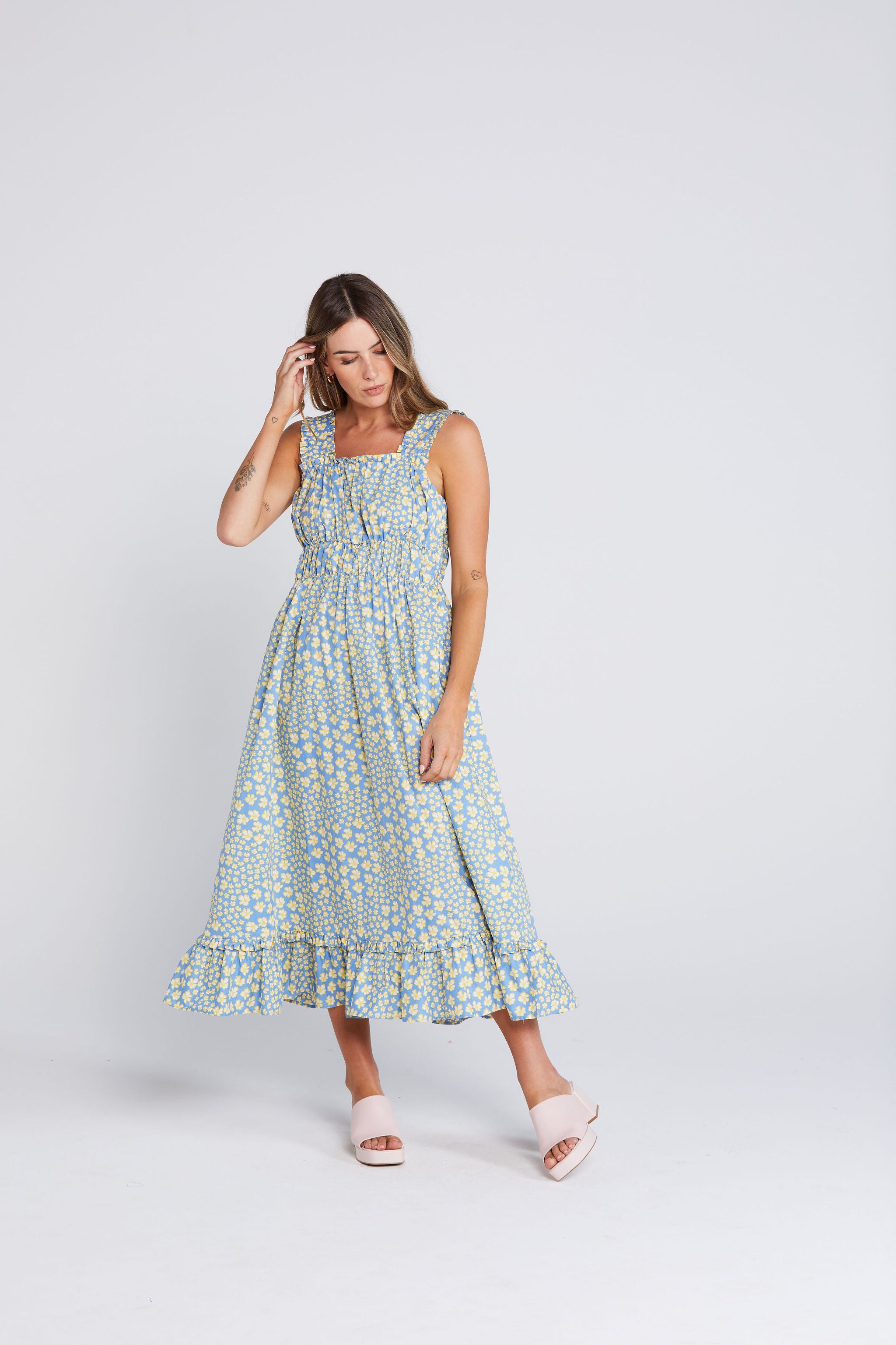 Laramie Dress - Sky Garden