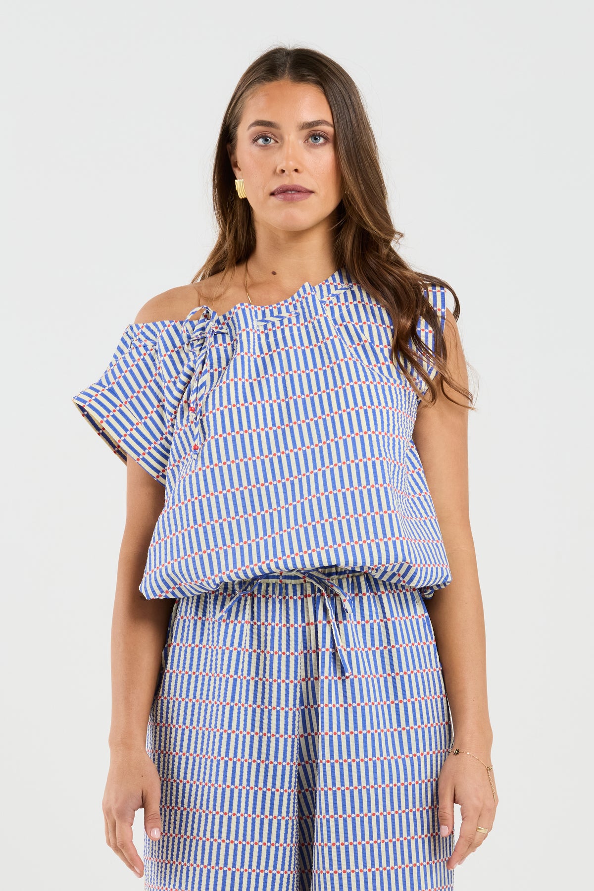 Lustre Top - Carnival Stripe