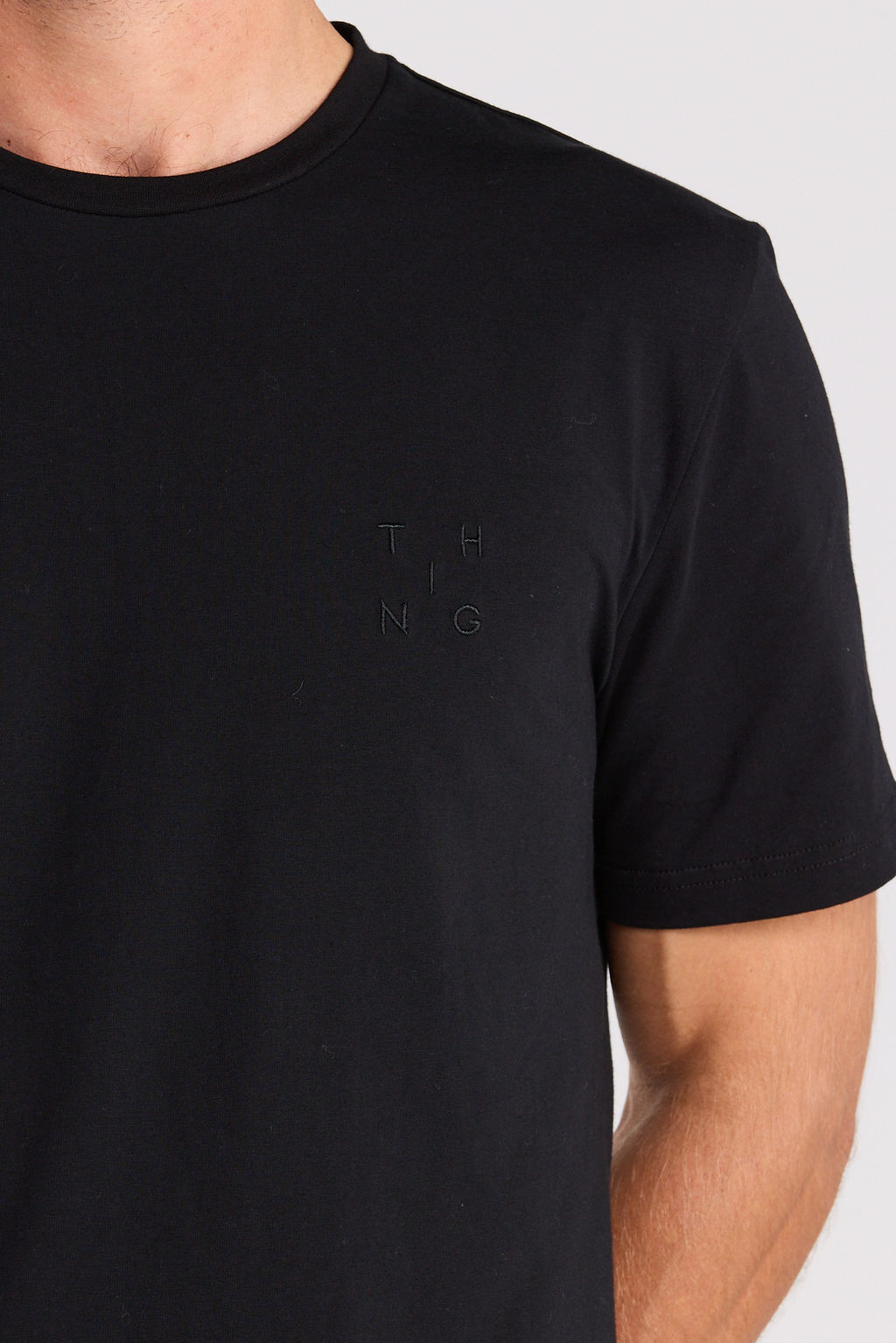 Base Tee - Black Cubed