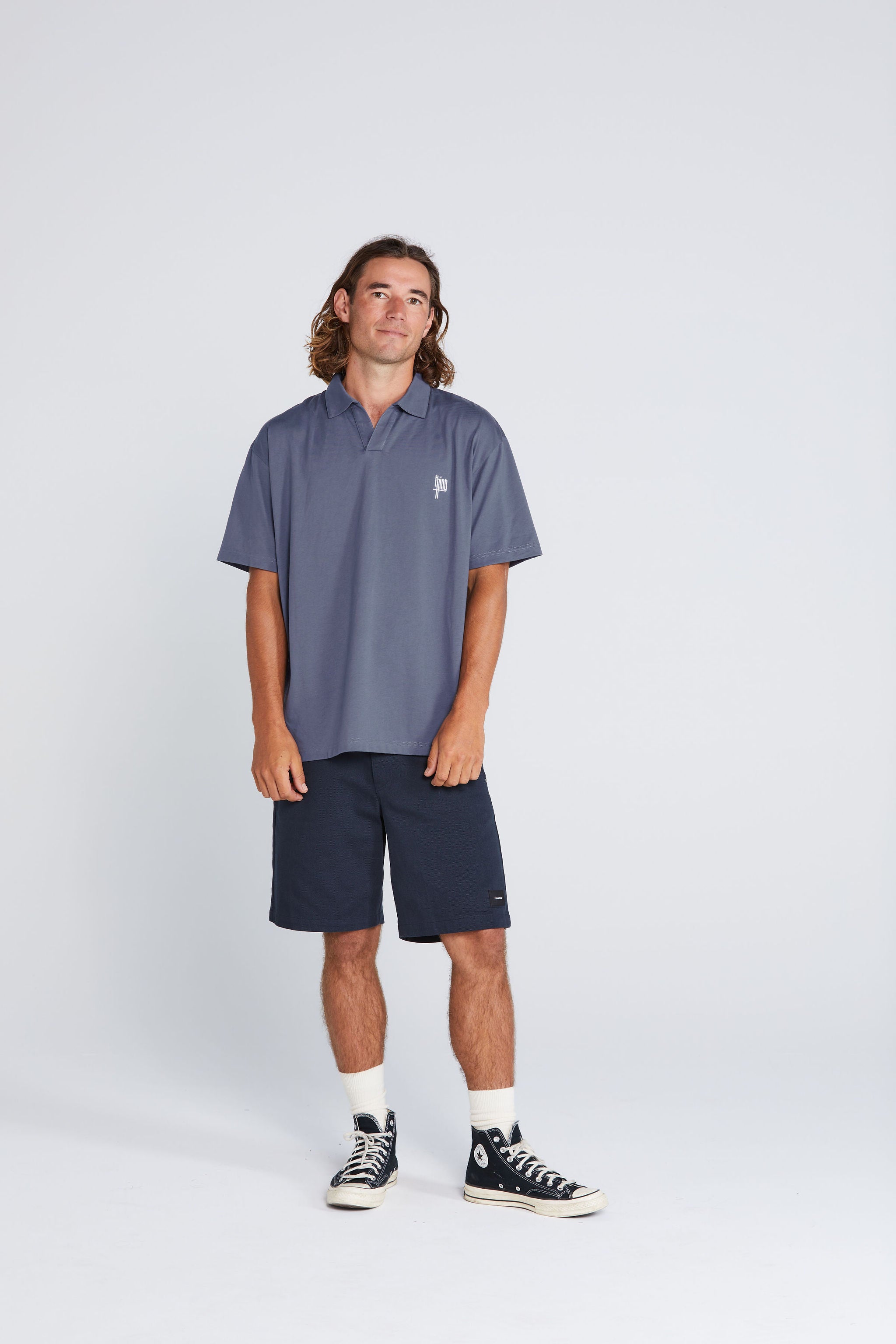 Stride Tee - Slate Blue Thing