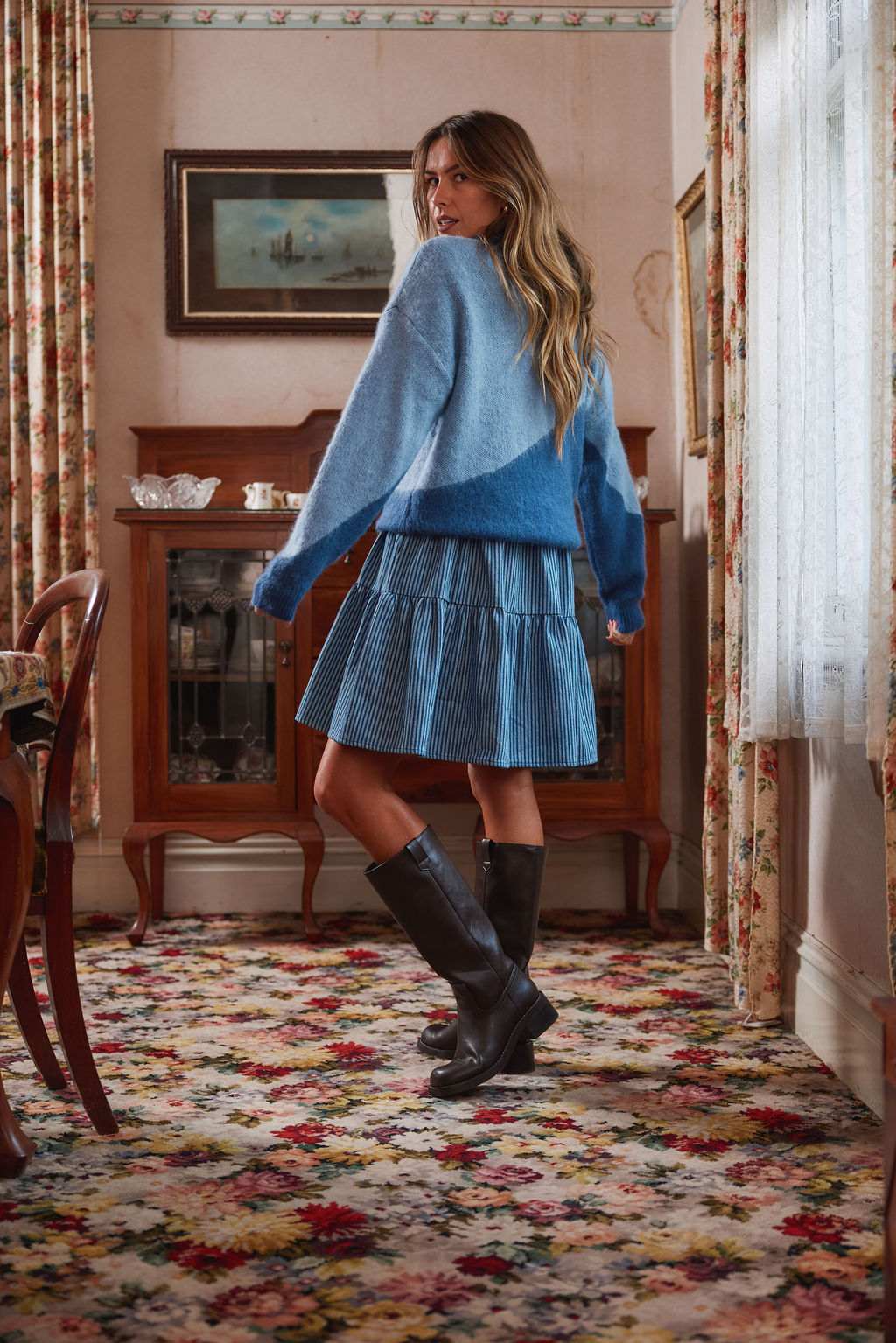 Split Jumper - Twilight Blue