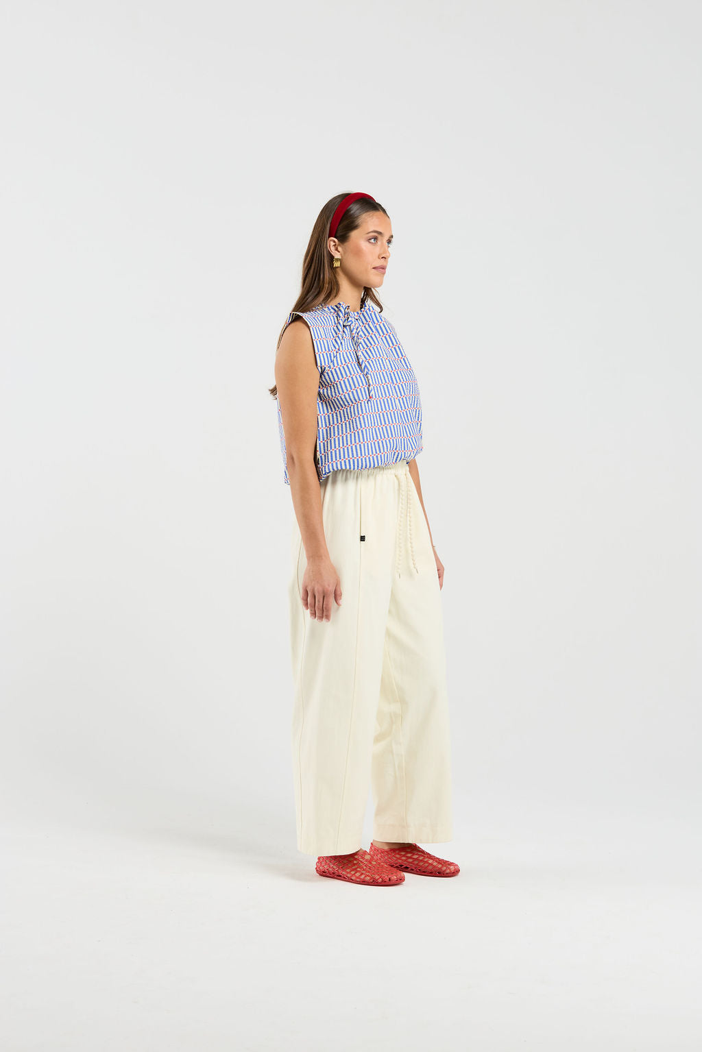 Lustre Top - Carnival Stripe