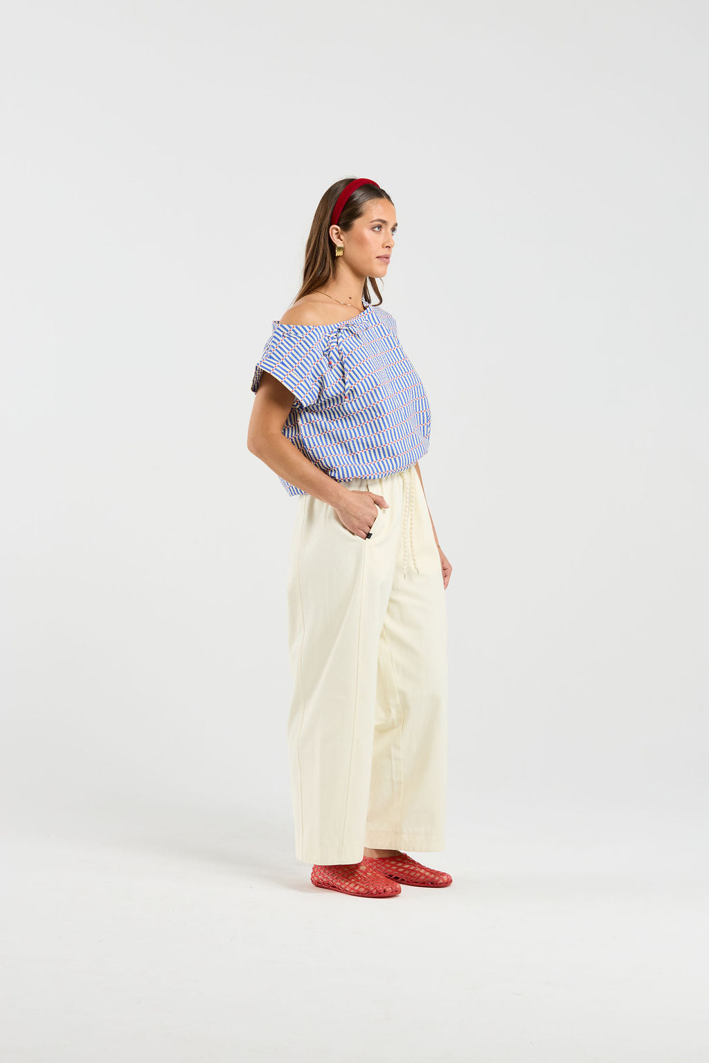 Lustre Top - Carnival Stripe