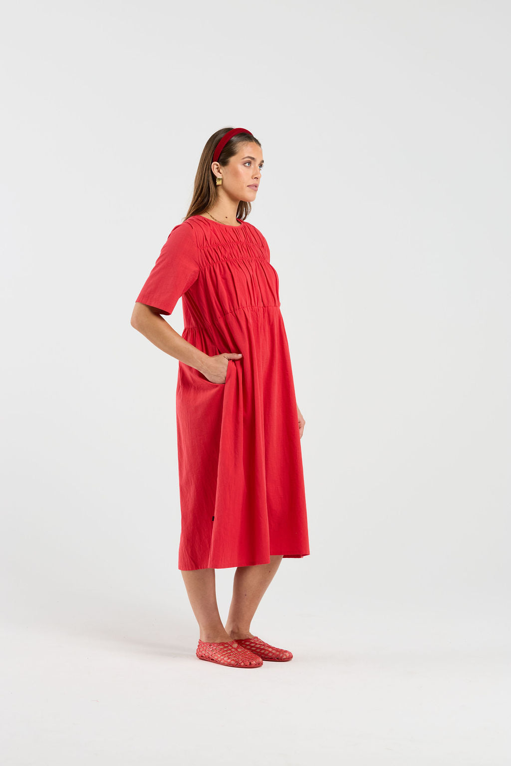 Dollie Dress - Hot Sauce