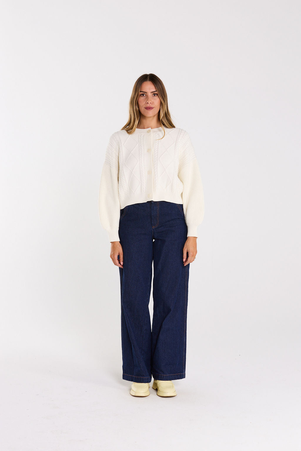 Flourish Cardigan - Milky Bar