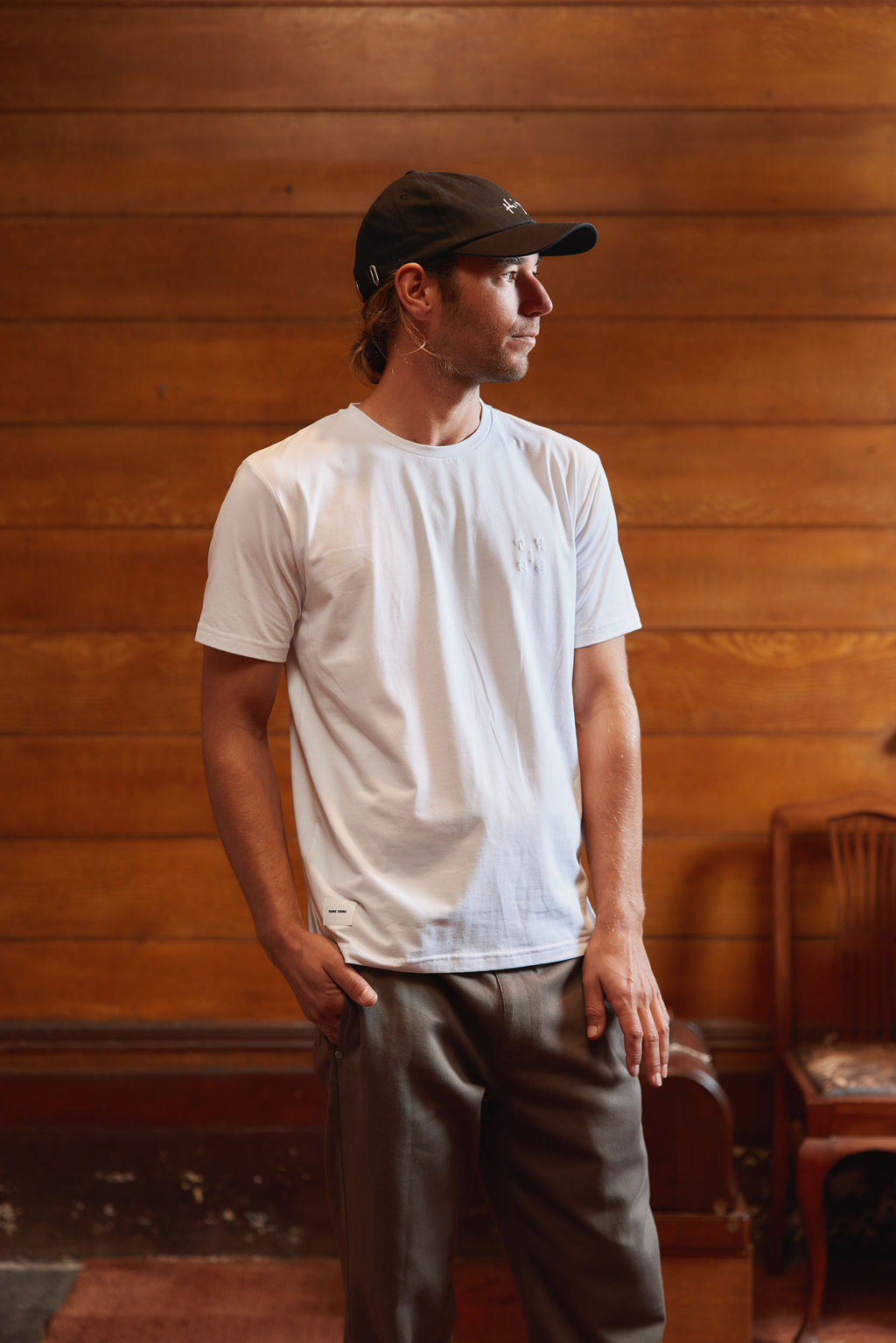 Base Tee - White Cubed