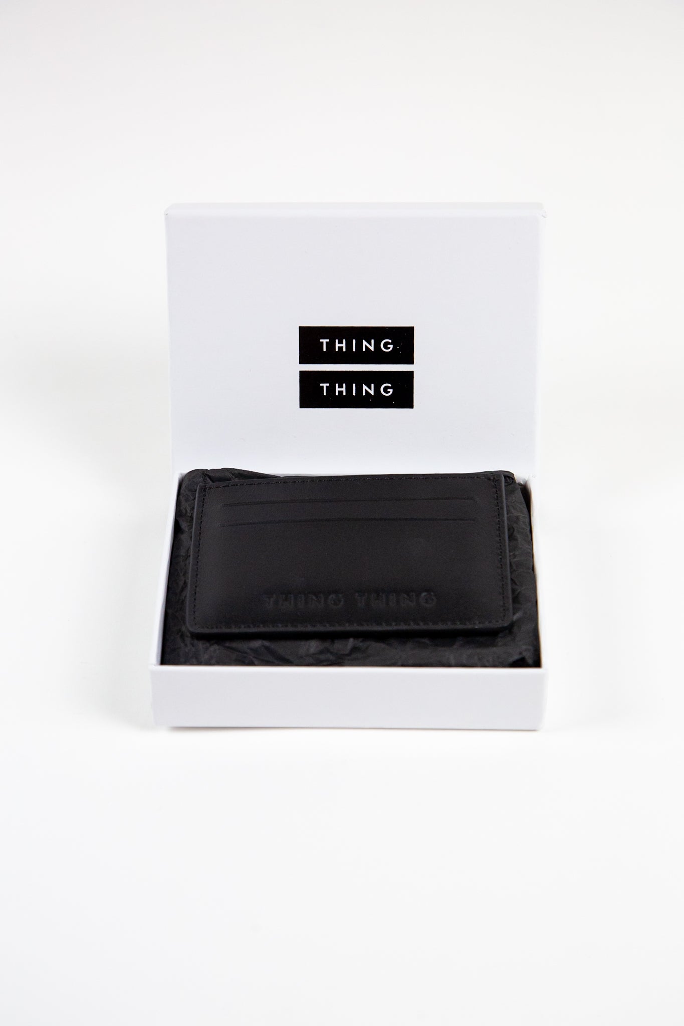 Card Holder - Black Leather