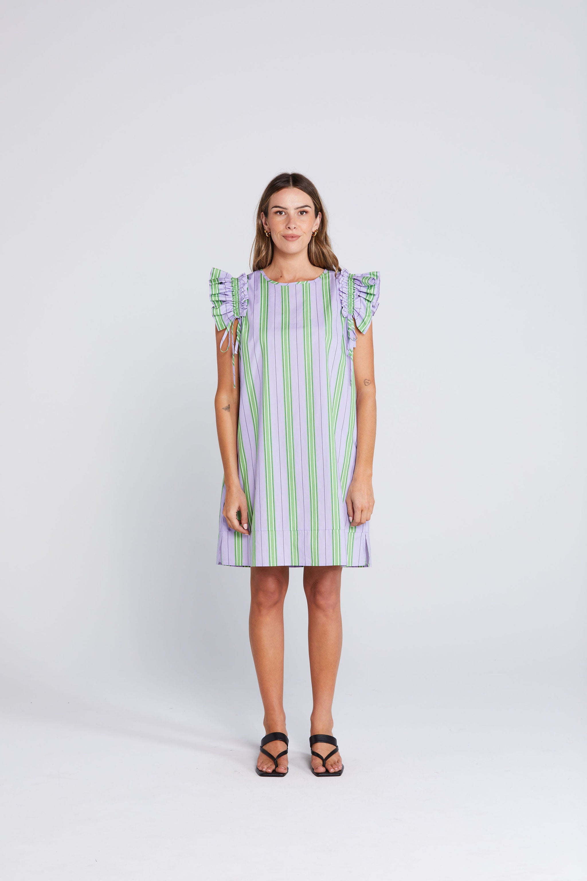 Tiesy Dress - Royal Fern
