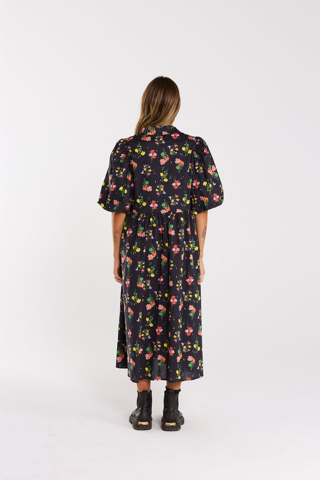 Lucina Dress - Vivid Noir