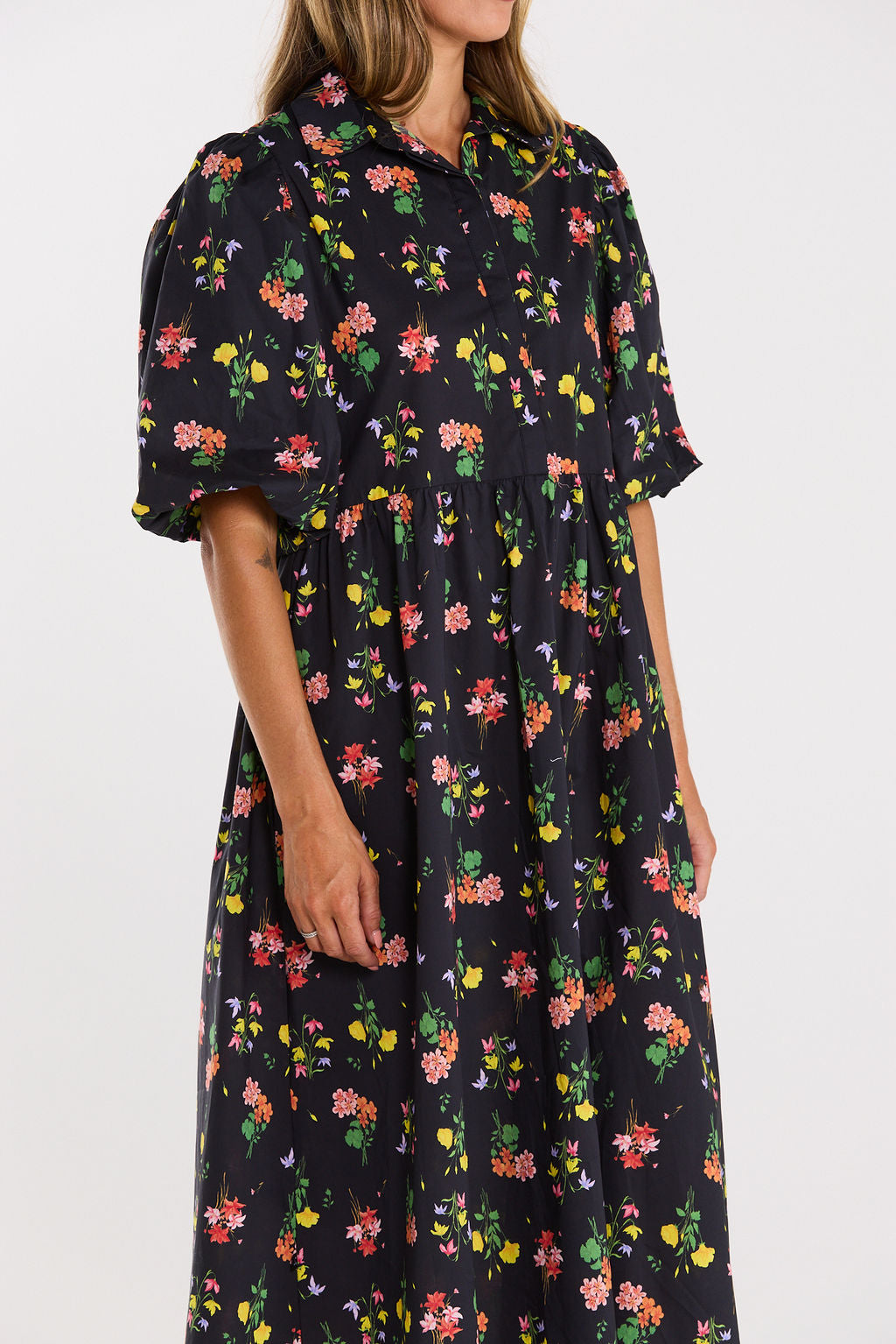 Lucina Dress - Vivid Noir