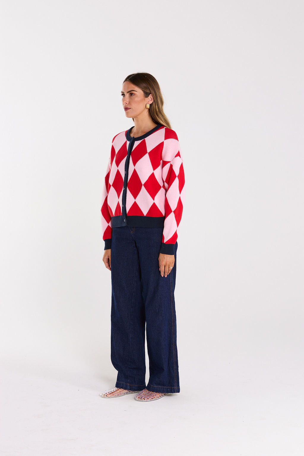 Gemma Cardigan - Cherry Milkshake