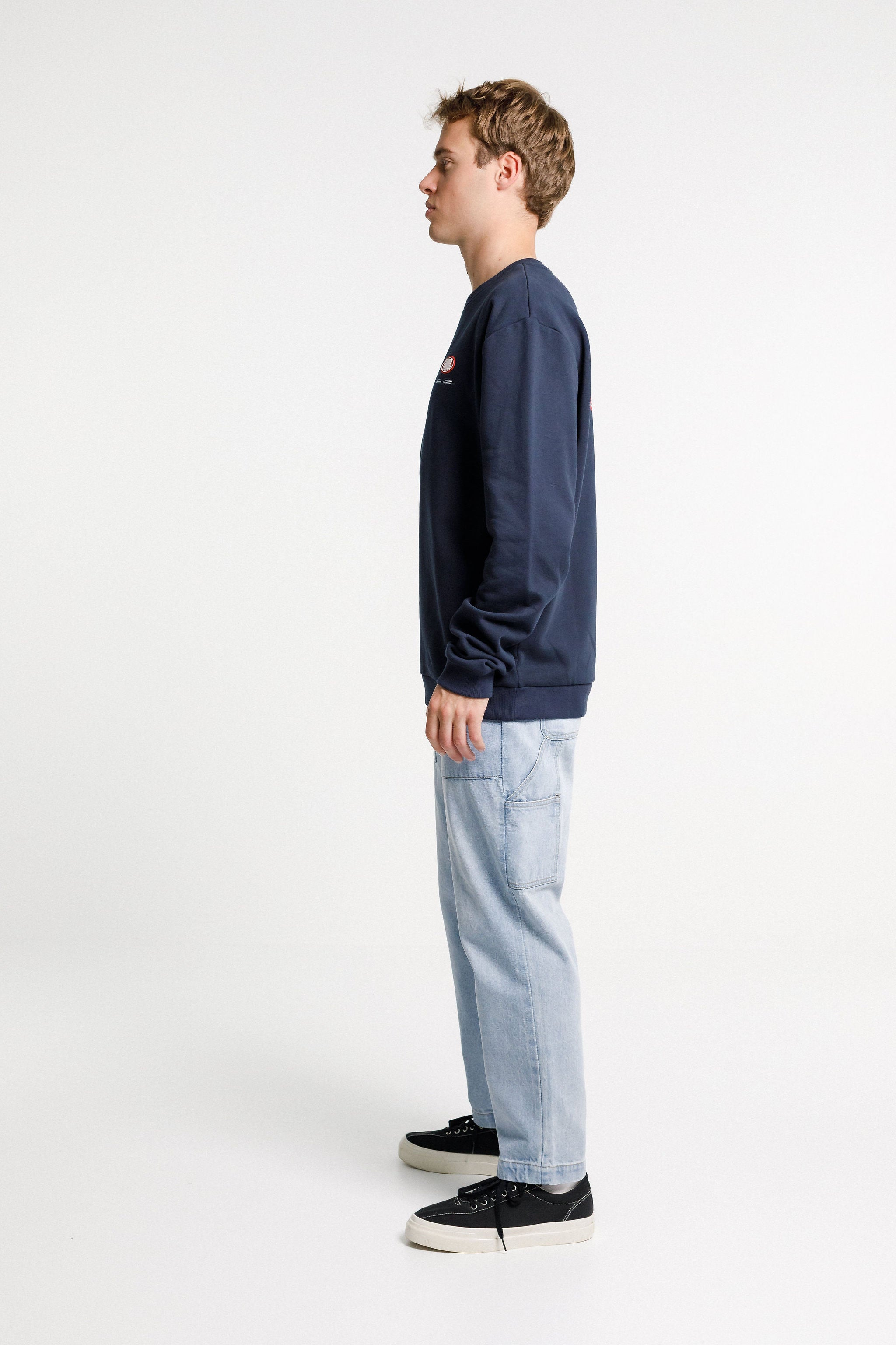 Title Crew - Sale - Navy with Globe Print